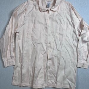 Talbots Light Pink blush Button-Up Shirt, 100% linen size large